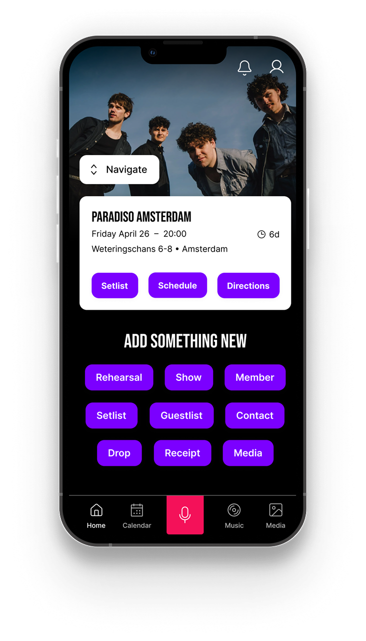 Kurtt app for organising everything around your music